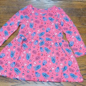 Star Wars Amazon Essentials Girls Pink Fit & Flare Dress R2-D2 BB-8 Cartoon 3T